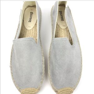 Soludos Espadrille Suede Grey Shoes